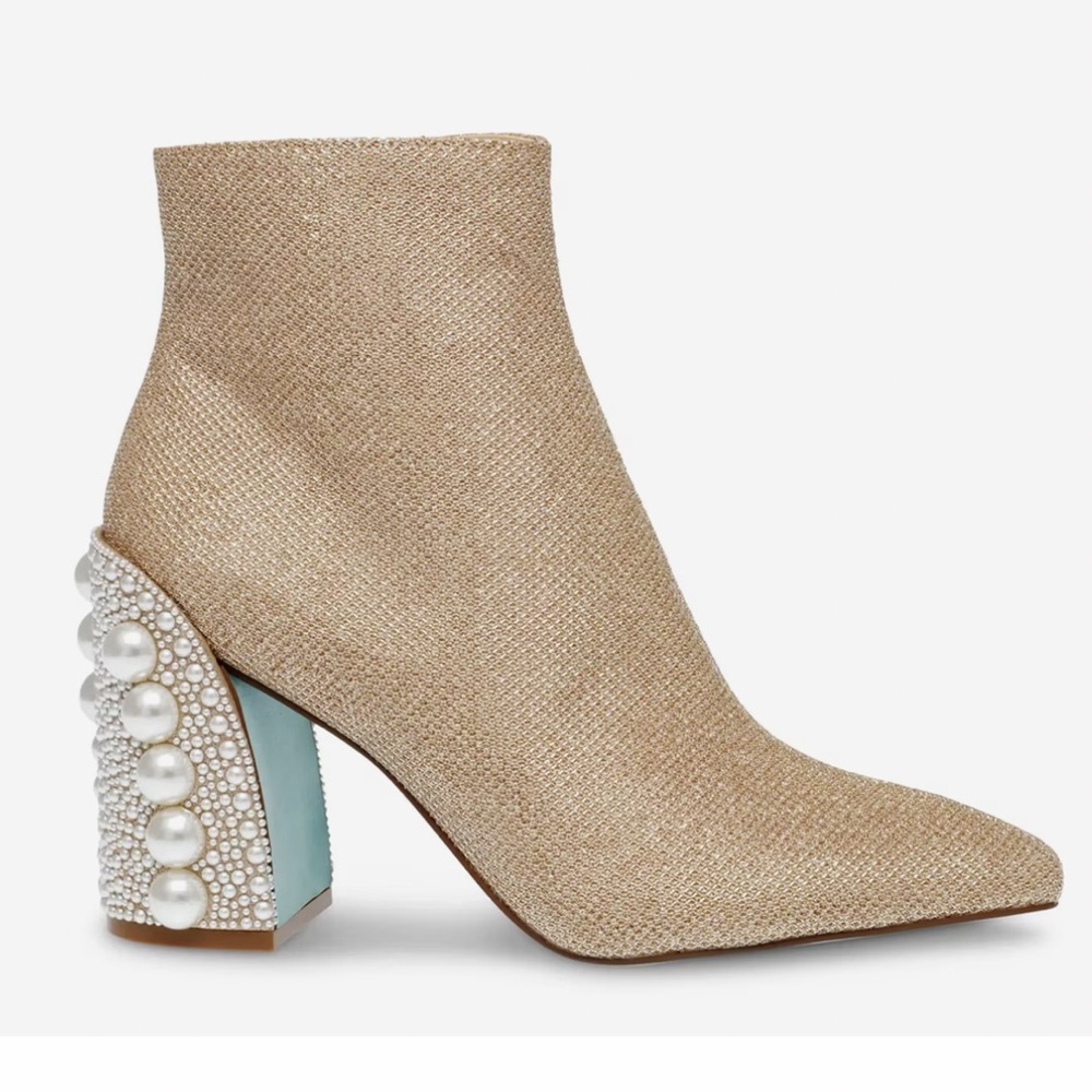 New Betsey Johnson Kasey Glitz Ankle Boot